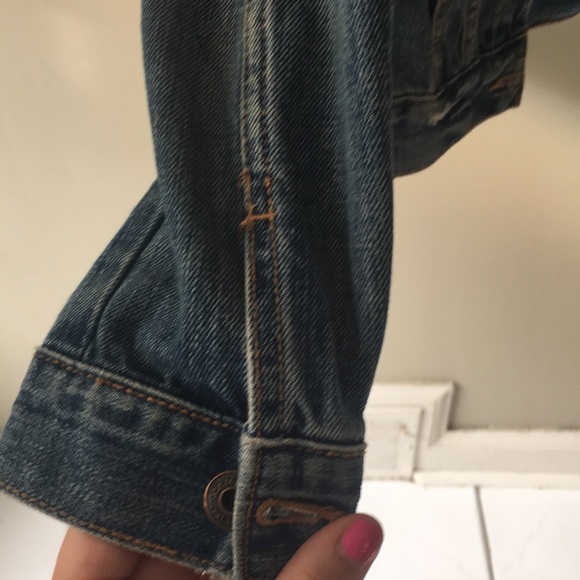 EUC Abercrombie Kids Denim Jacket 💙⚪️ - Picture 5 of 13